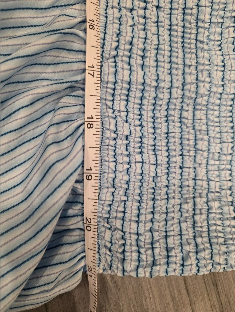 Commense Blue Perfect Beach Smocked Maxi Dress NWT Large - Picture 7 of 8